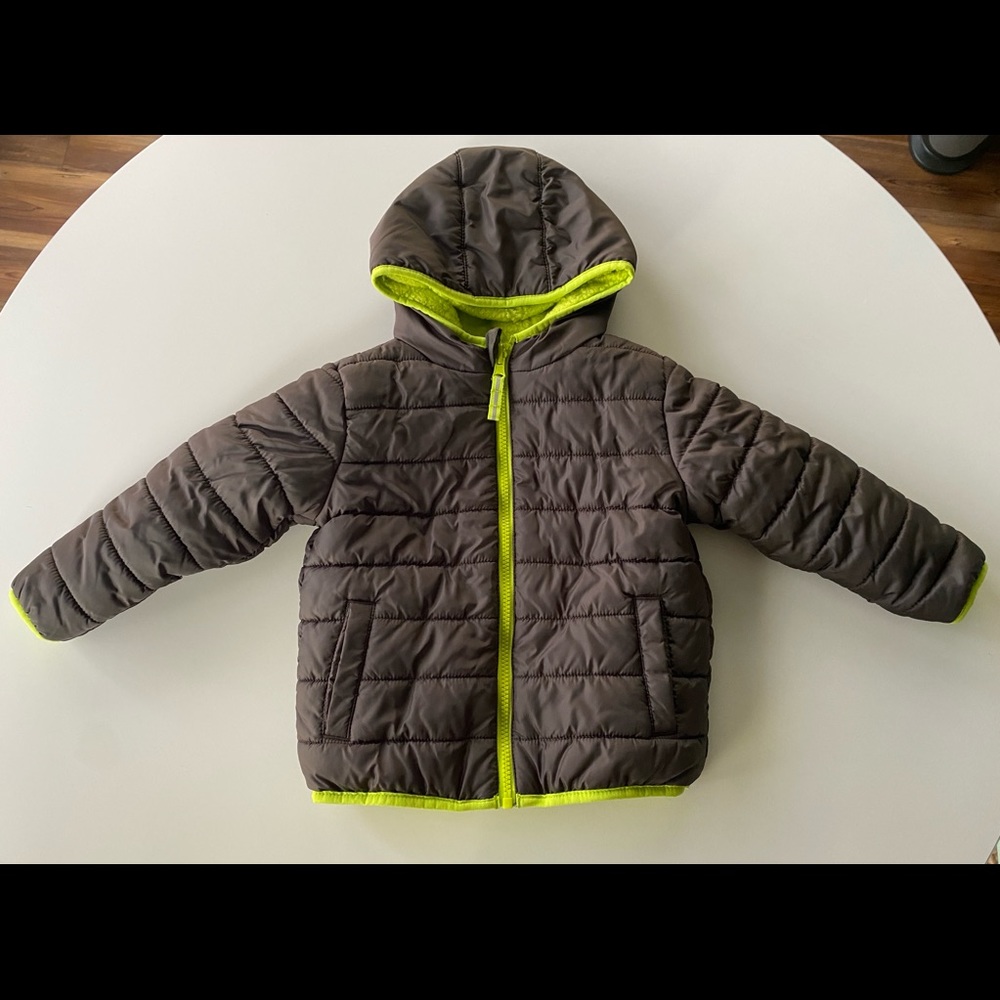 Warm Toddler Reversible Winter Jacket